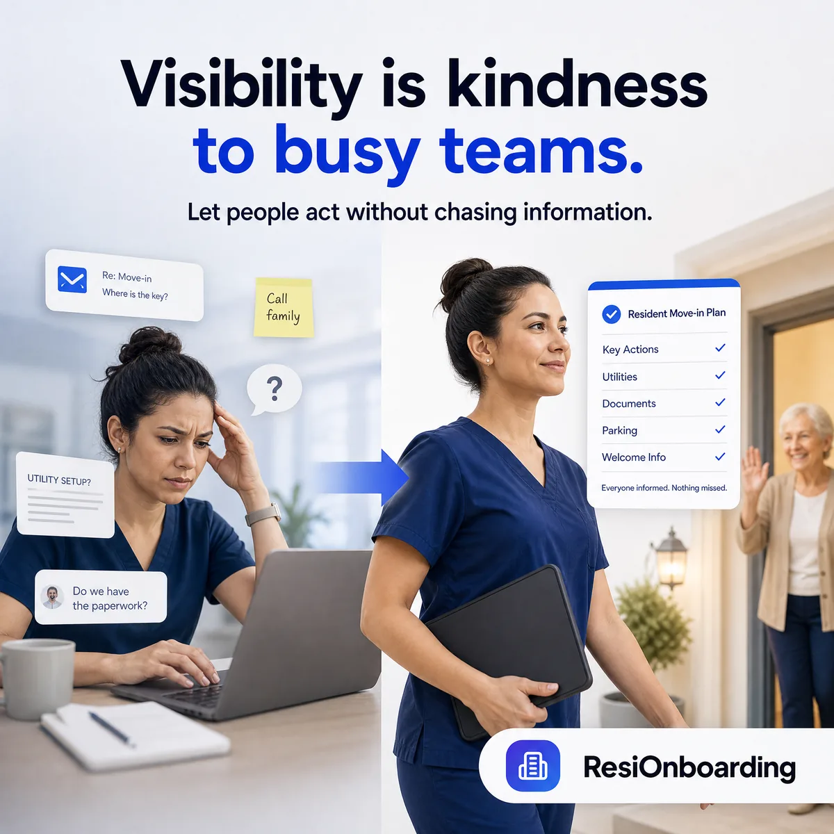 Visibility is kindness to busy teams.