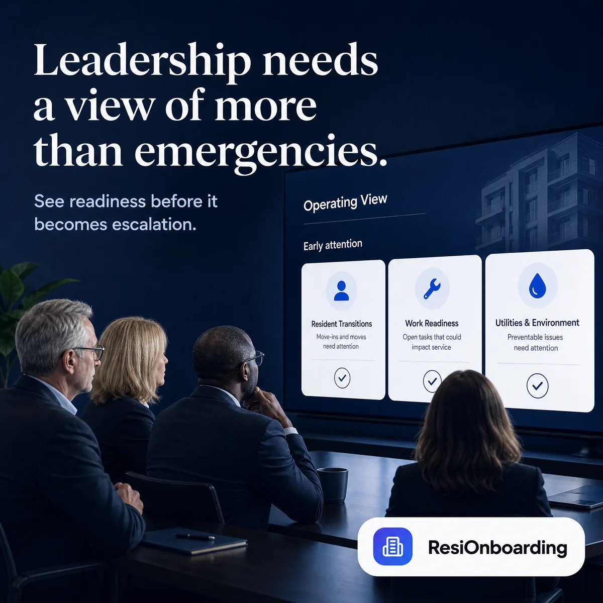 Leadership needs a view of more than emergencies.